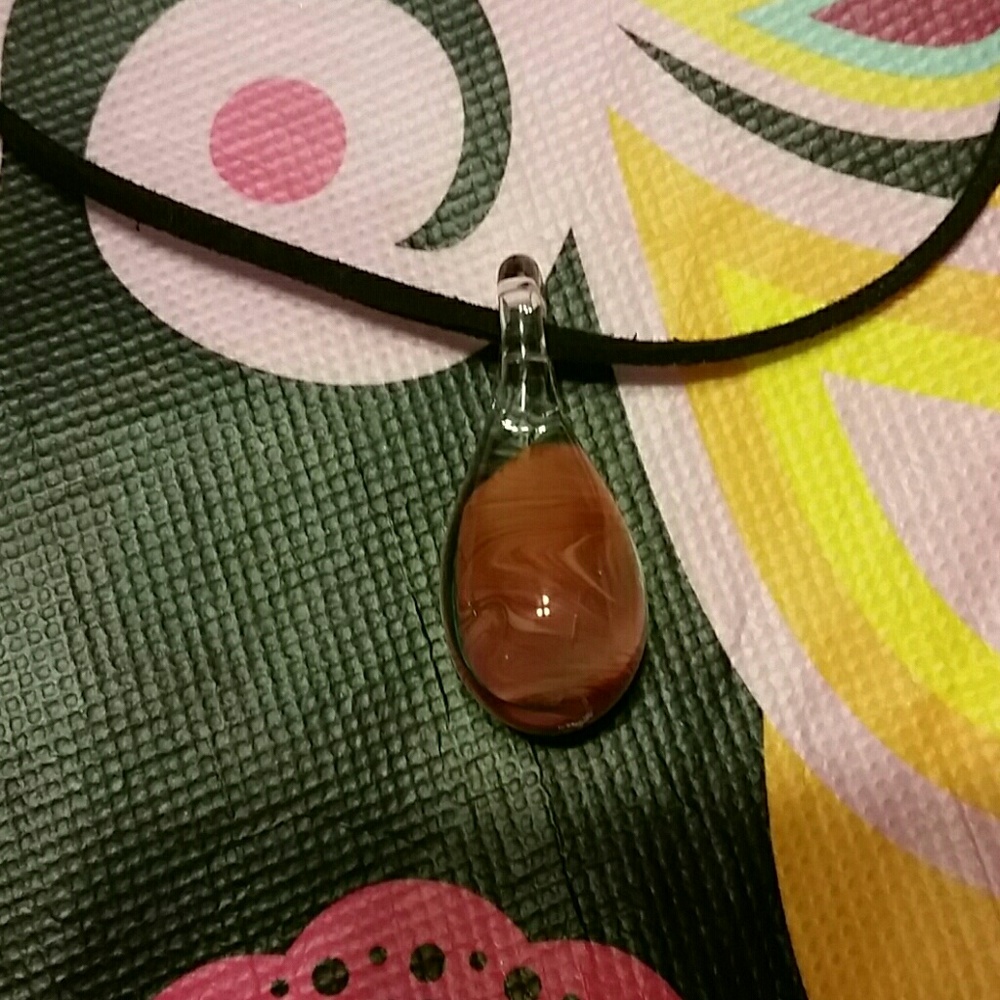 NEW Blown glass necklace